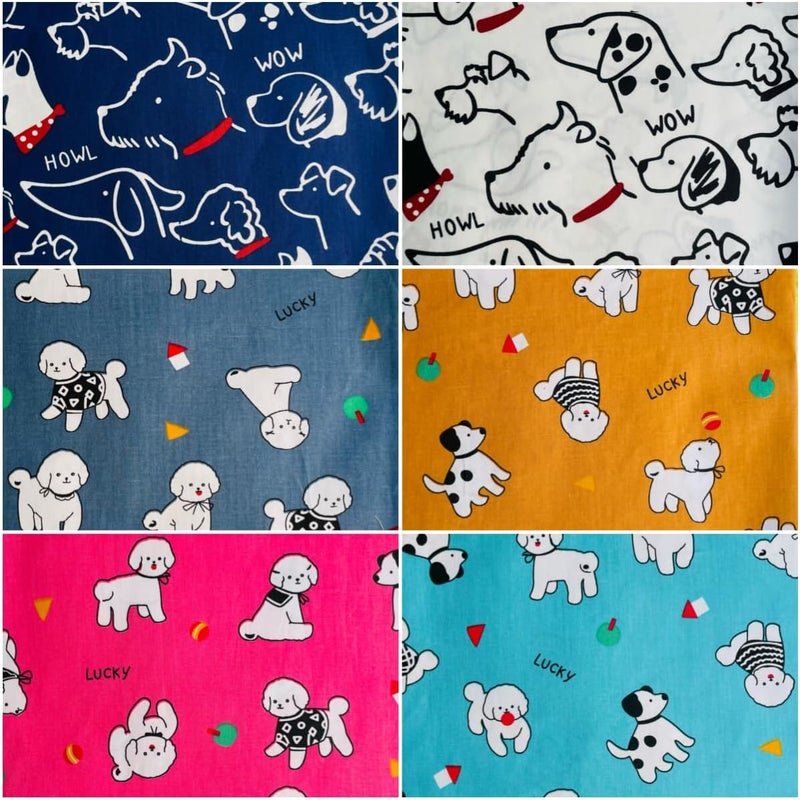 DMFR Cotton Fabric Squares 5x5 Charm Packs for Quilting 5 inch for Baby Boy Sewing Patchwork 42pcs (Dog Fabric) - Image 2